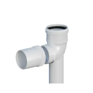 RICOM PP KOLANO SKRĘCANE NA PODSTAWIE 87° FI 80 L500MM 10080PBS