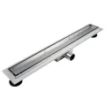 BALNEO DUPLEX STANDARD ODPŁYW LINIOWY 50CM, DWUSTRONNY ZE STALI NIERDZEWNEJ SZCZOTKOWANEJ Z NISKIM SYFONEM