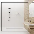 BALNEO DUPLEX STANDARD ODPŁYW LINIOWY 50CM, DWUSTRONNY ZE STALI NIERDZEWNEJ SZCZOTKOWANEJ Z NISKIM SYFONEM