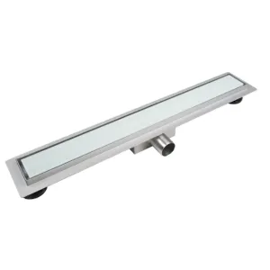 BALNEO G-DRAIN - SZKLANY ODPŁYW LINIOWY MILKY - NEXT 70CM