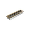 KRATKI KRATKA KOMINKOWA PROSTOKĄTNA POZŁACANA 110X420 MM