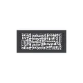 KRATKI KRATKA KOMINKOWA ABC GRAFITOWA 170X370 MM