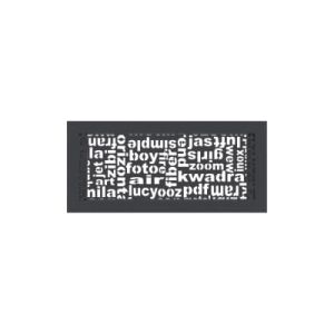 KRATKI KRATKA KOMINKOWA ABC GRAFITOWA 170X370 MM