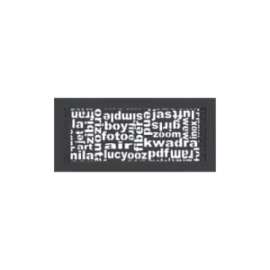 KRATKI KRATKA KOMINKOWA ABC GRAFITOWA 170X370 MM