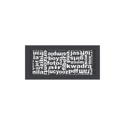 KRATKI KRATKA KOMINKOWA ABC GRAFITOWA 170X370 MM