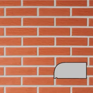 LODE KSZTAŁTKA RYFLOWANA PEŁNA (OW1) F15 KOLOR JANKA 250x120x65 MM 