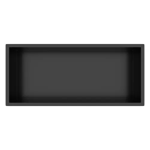 BALNEO WALL-BOX ONE BLACK PÓLKA WNĘKOWA ZE STALI NIERDZEWNEJ 30X20X10XCM