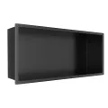 BALNEO WALL-BOX ONE BLACK PÓLKA WNĘKOWA ZE STALI NIERDZEWNEJ 30X20X10XCM