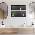 BALNEO WALL-BOX ONE BLACK PÓLKA WNĘKOWA ZE STALI NIERDZEWNEJ 30X20X10XCM