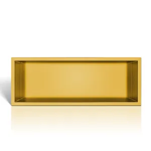 BALNEO WALL-BOX ONE GOLD PÓŁKA WNĘKOWA ZE STALI NIERDZEWNEJ 60X20X10XCM  