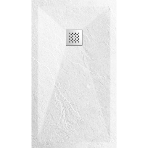 BALNEO BRODZIK STONE TRAY 100X80X2,5 BIAŁY KOMPOZYTOWY