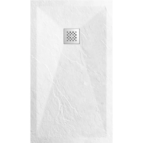 BALNEO BRODZIK STONE TRAY 100X80X2,5 BIAŁY KOMPOZYTOWY