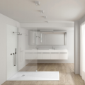 BALNEO BRODZIK STONE TRAY 100X80X2,5 BIAŁY KOMPOZYTOWY