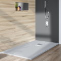 BALNEO BRODZIK STONE TRAY 100X80X2,5cm JASNOSZARY KOMPOZYTOWY