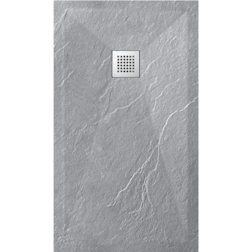 BALNEO BRODZIK STONE TRAY 100X80X2,5cm JASNOSZARY KOMPOZYTOWY