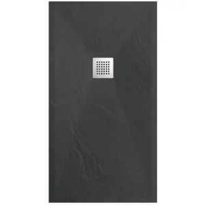 BALNEO BRODZIK STONE TRAY 140X80X2,5cm CIEMNOSZARY KOMPOZYTOWY