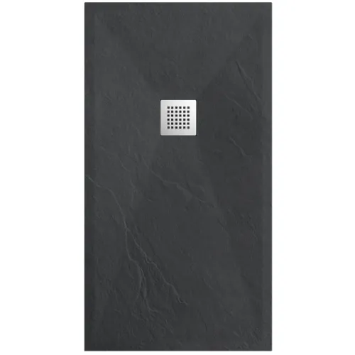BALNEO BRODZIK STONE TRAY 100X80X2,5cm CIEMNOSZARY KOMPOZYTOWY