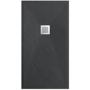 BALNEO BRODZIK STONE TRAY 90X100X2,5cm CIEMNOSZARY KOMPOZYTOWY  