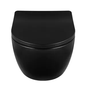 BALNEO MISKA PODWIESZANA WC - LUXA BLACK 365x365MM  