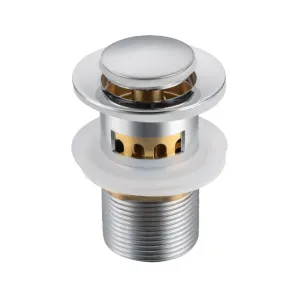 BALNEO KOREK UMYWALKOWY MOSIĘŻNY KLIK KLAK "G" Z PRZELEWEM I KOSZYCZKIEM, KOLOR CHROM