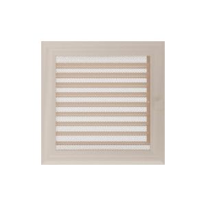 KRATKI KRATKA KOMINKOWA OSKAR KREMOWA Z ŻALUZJĄ 220X220 MM