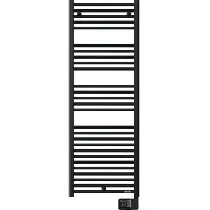 ATLANTIC GRZEJNIK / SUSZARKA ŁAZIENKOWA THEOLA BLACK W WERSJI ELEKTRYCZNEJ 600W 400X1470 MM -  100448