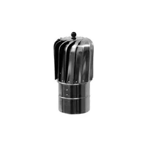 TURBOWENT TULIPAN PODSTAWA RUROWA NIEOTWIERANA TURBINA ALUMINIOWA MALOWANA DOLOT BL. MALOWANA PROSZKOWO CZEKOLADOWY BRĄZ FI 150