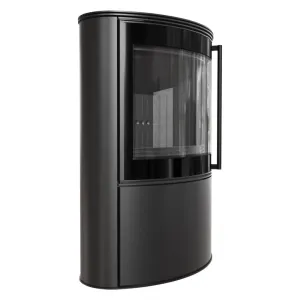KRATKI PRO PIEC STALOWY BJORN Z CZARNYM WYŁOŻENIEM FI 150 8 KW