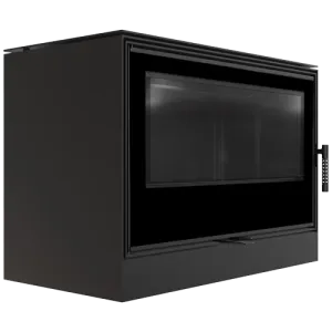 KRATKI PRO PIEC STALOWY KARI 95 FI 180 14 KW CZARNE WYŁOŻENIE Z DOMYKANIEM