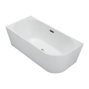 BALNEO WANNA WOLNOSTOJĄCA NAROŻNA LEWA AVOLA Z POKRYWKĄ GOLD 170X80CM 