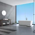 BALNEO WANNA WOLNOSTOJĄCA ROMA BIAŁA Z POKRYWKĄ BLACK 170X80CM