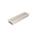 KRATKI KRATKA KOMINKOWA PROSTOKĄTNA KREMOWA 110X420 MM