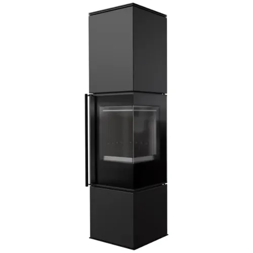 KRATKI PRO PIEC STALOWY REN/L PRAWY CZARNE WYŁOŻENIE FI 150 7 KW Z DOMYKANIEM