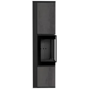 KRATKI PRO PIEC STALOWY KOZA TORA/L 8 KW FI 150 SPIEK NATURALI PIETRA DI SAVOIA ANTRANCITE BOCCIARDATA CZARNE WYŁOŻENIE Z DOMYKANIEM