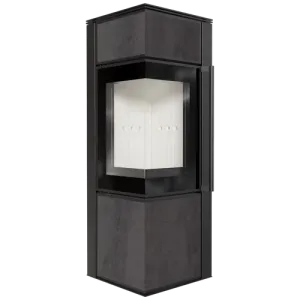 KRATKI PRO PIEC STALOWY KOZA TORA/S 8 KW FI 150 SPIEK NATURALI PIETRA DI SAVOIA ANTRANCITE BOCCIARDATA