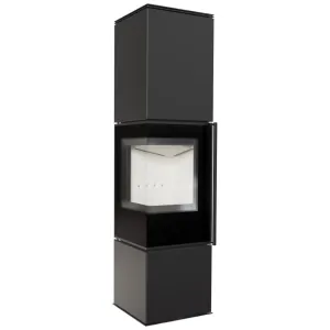 KRATKI PRO PIEC STALOWY REN/S LEWY BIAŁE WYŁOŻENIE FI 150 7 KW 