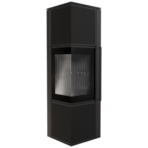 KRATKI PRO PIEC STALOWY KOZA TORA/M 8 KW FI 150 SPIEK NERO ASSOLUTO CZARNE WYŁOŻENIE