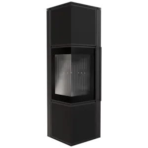 KRATKI PRO PIEC STALOWY KOZA TORA/M 8 KW FI 150 SPIEK NERO ASSOLUTO CZARNE WYŁOŻENIE