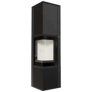 KRATKI PRO PIEC STALOWY KOZA TORA/L 8 KW FI 150 SPIEK NERO ASSOLUTO