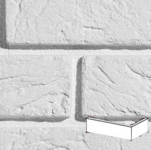 STEGU KAMIEŃ DEKORACYJNY PŁYTKA  KĄTOWA PARMA 1 WHITE 7,4x9/20CM  OPK. 0,9MB