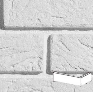 STEGU KAMIEŃ DEKORACYJNY PŁYTKA  KĄTOWA PARMA 1 WHITE 7,4x9/20CM  OPK. 0,9MB