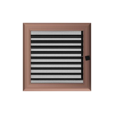 KRATKI KRATKA KOMINKOWA OSKAR MIEDZIANA Z ŻALUZJĄ 220X220 MM