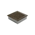 KRATKI KRATKA KOMINKOWA FRESH CZARNO-ZŁOTA 170X170 MM