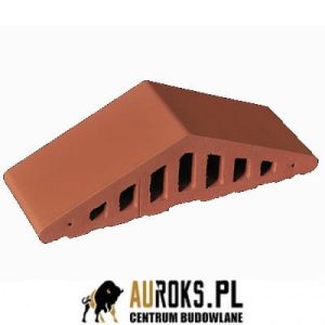 KSZTAŁTKA OGRODZENIOWA KLINKIEROWA KOLOR RUBINOWA CZERWIEŃ KO 310/250x100x78 MM OSTRA KLINKIER PRZYSUCHA