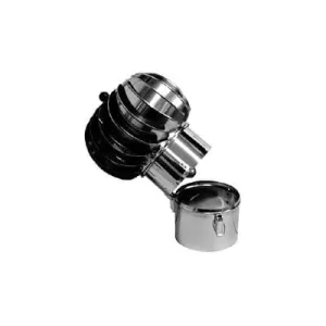 TURBOWENT PODSTAWA RUROWA OTWIERANA TURBINA ALUMINIOWA MALOWANA DOLOT BL. MALOWANA PROSZKOWO CEGLASTY FI 300