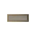 KRATKI KRATKA KOMINKOWA PROSTOKĄTNA CZARNO-ZŁOTA Z ŻALUZJĄ 170X490 MM