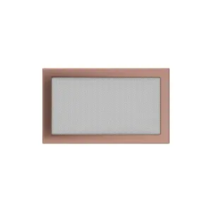 KRATKI KRATKA KOMINKOWA PROSTOKĄTNA MIEDŹ GALWANICZNA 220X370 MM