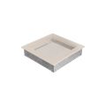 KRATKI KRATKA KOMINKOWA PROSTOKĄTNA KREMOWA 220X220 MM