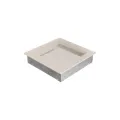 KRATKI KRATKA KOMINKOWA PROSTOKĄTNA KREMOWA 220X220 MM