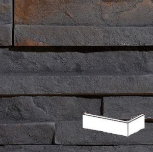 STEGU KAMIEŃ DEKORACYJNY PŁYTKA  KĄTOWA NEPAL 3 GRAPHITE  9x27x10, 15x21x10CM OPK. 1,2MB